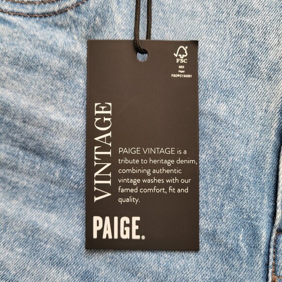 Paige Lennox Vintage Slim Fit Jeans in Ogden Wash Men's Size 33 - Picture 3 of 8